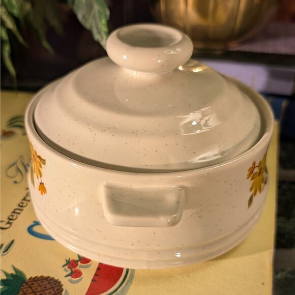4 Pc 1970s Capri Bake Serve'n Store Stoneware Individual Lidded Casserole Dishes - Picture 6 of 10